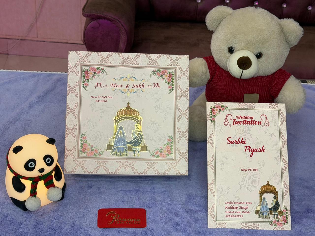Wedding invitation card set